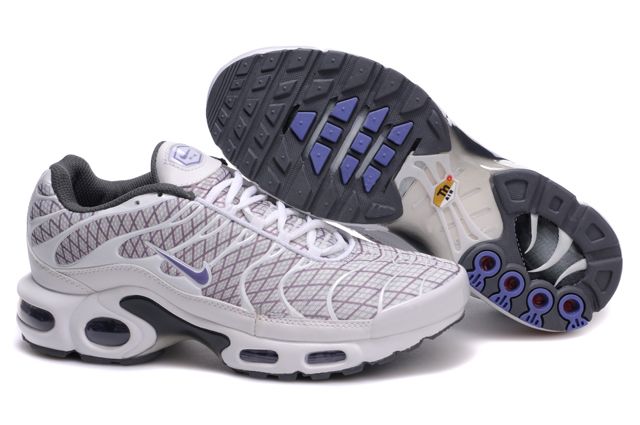 Mens Nike Air Max TN 2010 White Purple Shoes